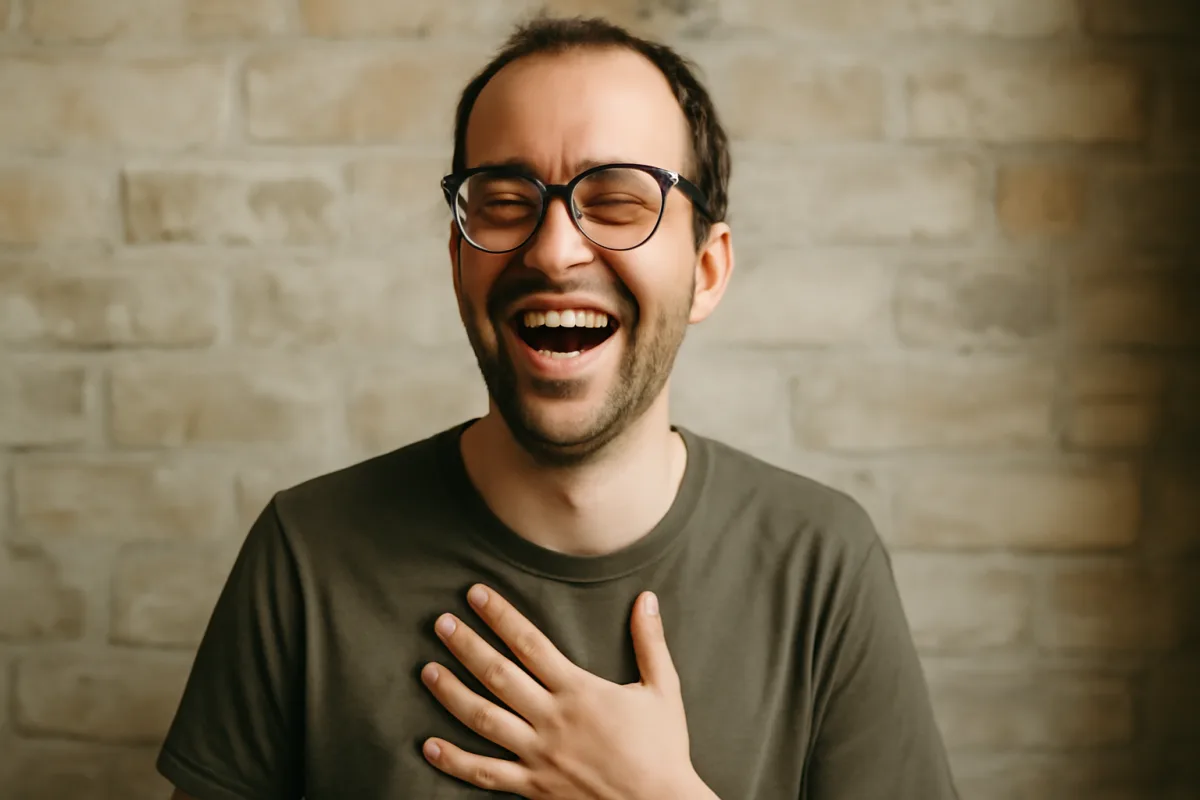 Autoironia e felicità: perché saper ridere dei propri difetti riduce l’ansia sociale